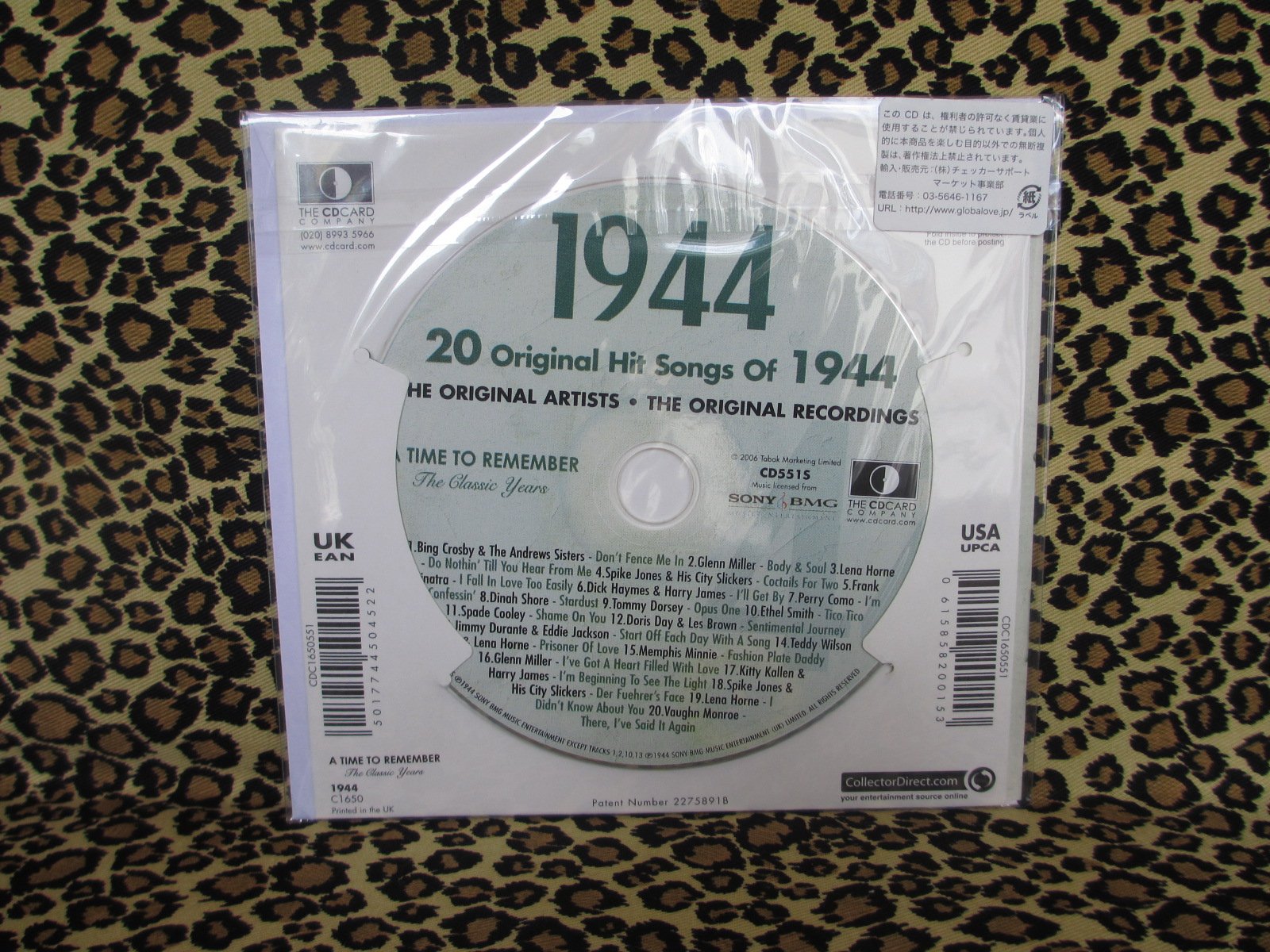 CDCard Company 1944 - The Classic Years CD - Birthday Card CDC1650551