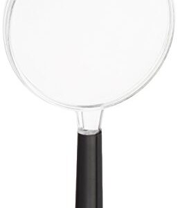 Charles Leonard 2x Magnifying Glass, 2 1/2 Inch Lens, 5.2 Inch Tall, Assorted Colors (80212)