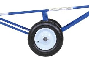 Vestil CARPET-45 Portable Carpet Dolly with Fully Pneumatic Wheels, 500 lbs Capacity, 60" Length x 26" Width x 20" Height, Platform Width (in.) 14-11/16.