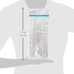 Clear Cellophane Party Favor Plastic Bags - 11.5" x 5" (30 Ct) - Perfect for Gifts, Candy, Treats