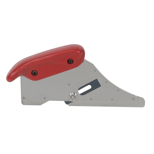 ROBERTS 10-146-3 Cushion Back Carpet Cutter with 15 Heavy Duty Slotted Blades, Red/Silver