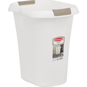 rubbermaid 5.25 gal. white open top wastebasket