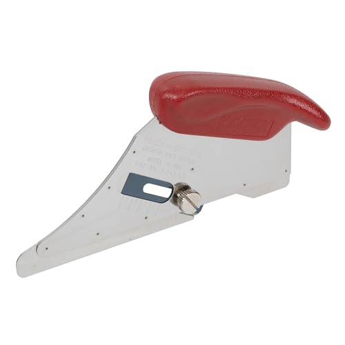 ROBERTS 10-146-3 Cushion Back Carpet Cutter with 15 Heavy Duty Slotted Blades, Red/Silver