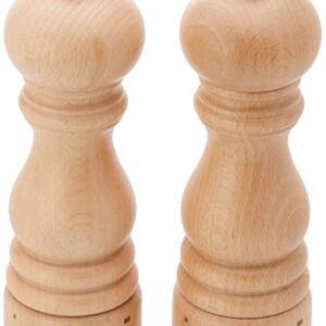 Peugeot - Paris u’Select Salt and Pepper Mill Set - Adjustable Grinders - Beechwood, Natural, 7in, (2/23386)