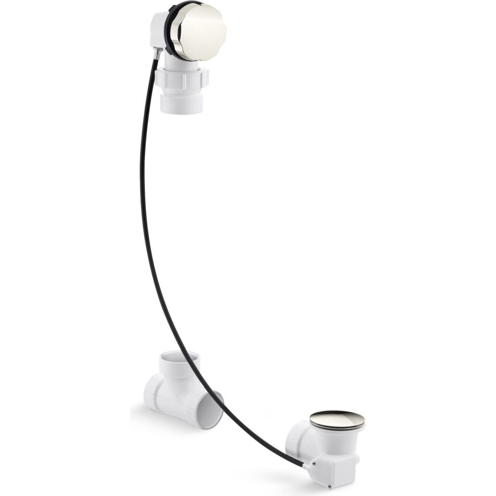 Kohler K-7214-2MB Clearflo 1 1/2" Bath Cable Drain, Vibrant Moderne Brushed Brass