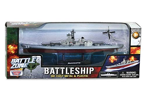 Daron Battleship 9" Die-Cast Vehicle with 1 Plane