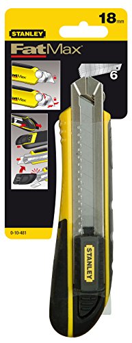 Stanley 0-10-481 Snap Off knife with magazine, Silver/Yellow