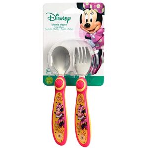 The First Years Disney Baby Minnie Mouse Stainless Steel Flatware for Kids