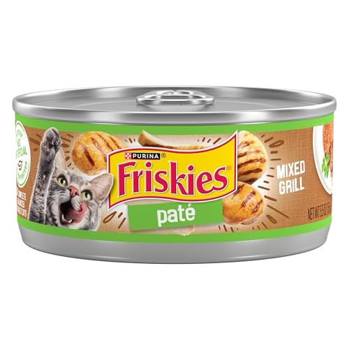 Purina Friskies Wet Cat Food, Pate Mixed Grill - (Pack of 24) 5.5 oz. Cans