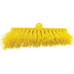 Vikan, Yellow Broom,Angle Cut,Stiff,11",PP/PET, 2914