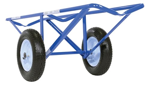 Vestil CARPET-45 Portable Carpet Dolly with Fully Pneumatic Wheels, 500 lbs Capacity, 60" Length x 26" Width x 20" Height, Platform Width (in.) 14-11/16.