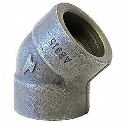 Made in USA 1-1/2" 3000#fs Sckt Weld 45 Ell