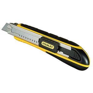 stanley 0-10-481 snap off knife with magazine, silver/yellow