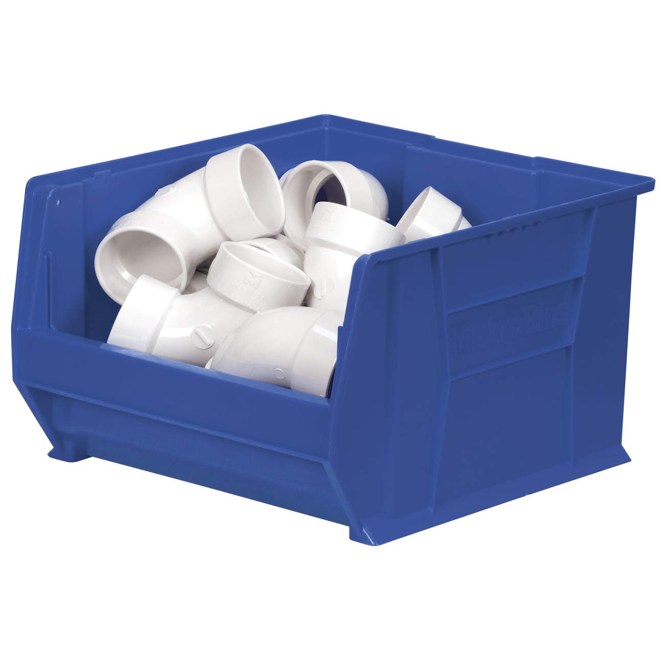 AkroBins - 30283BLUE 30283 Super-Size AkroBin Heavy Duty Stackable Storage Bin Plastic Container, (20-Inch L x 18-Inch W x 12-Inch H), Blue, (1-Pack)