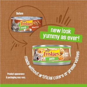 Purina Friskies Wet Cat Food, Pate Mixed Grill - (Pack of 24) 5.5 oz. Cans