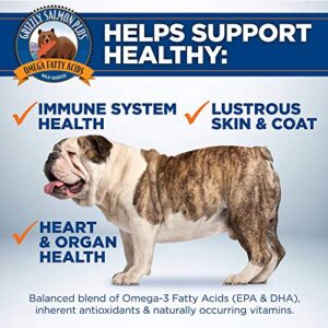 Grizzly Salmon Plus Omega Fatty Acids Food Supplement for Dogs & Cats (Various Sizes) - Wild-Sourced Omega 3-6-9, Wild Alaskan Salmon Oil (64 Fl Oz)