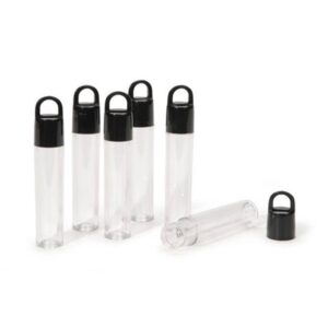 darice plastic storage tube clear 2-7/8" 6/pkg