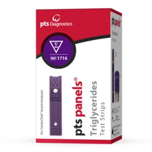 pts panels #1716 triglyceride test strips (25/box) for cardiochek st or pa meter