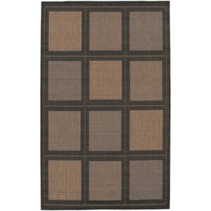 Couristan 1043/2500 Recife Summit 8-Feet 6-Inch by 13-Feet Rug, Cocoa Black