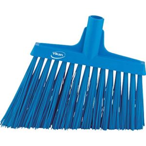 vikan, blue broom,angle cut,stiff,11",pp/pet, 2914