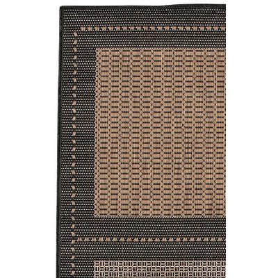 Couristan 1043/2500 Recife Summit 8-Feet 6-Inch by 13-Feet Rug, Cocoa Black