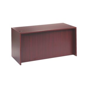 Alera ALEVA216030MY 59.13 in. x 29.5 in. x 29.63 in. Valencia Series Straight Front Desk Shell - Mahogany