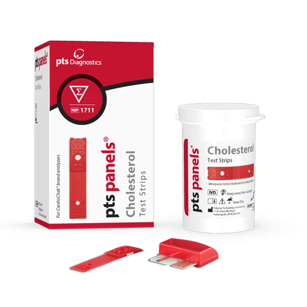 PTS Panels #1711 Test Strips (25 strips /box) Total Cholesterol for White CardioChek ST or Gray PA Analyzers