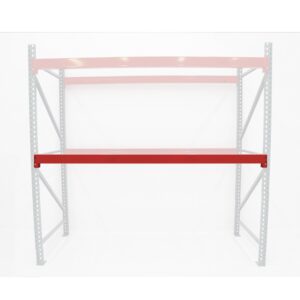 AK Industrial Teardrop Pallet Rack Beam - 144in.L, Model Number AK-RBI-144-6