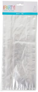 clear cellophane party favor plastic bags - 11.5" x 5" (30 ct) - perfect for gifts, candy, treats