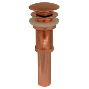 Whitehaus WHD010-ACO 2 3/4" Decorative pop-up mushroom drain with overflow - Antique Copper