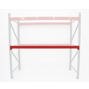 AK Industrial Teardrop Pallet Rack Cross Beam - 108in.L, Model Number AK-RBI-108-4.65