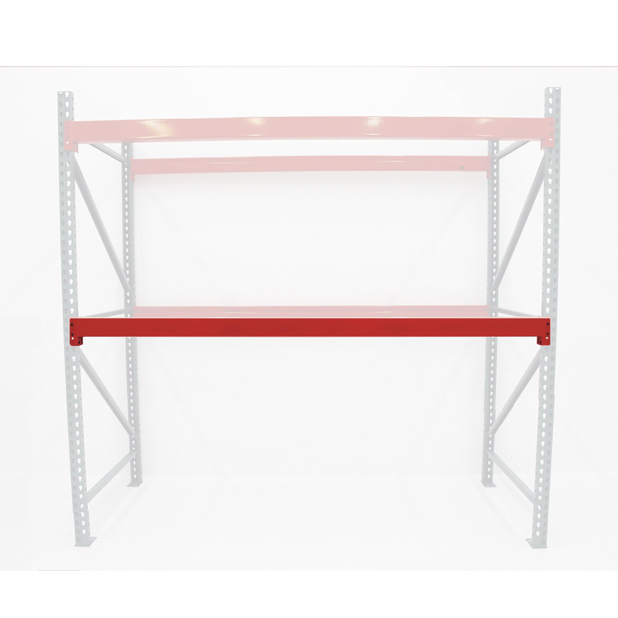 AK Industrial Teardrop Pallet Rack Cross Beam - 108in.L, Model Number AK-RBI-108-4.65