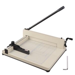 yescom paper cutter heavy duty 17" blade a3 large industrial guillotine 400 sheets cutting cardstock trimmer