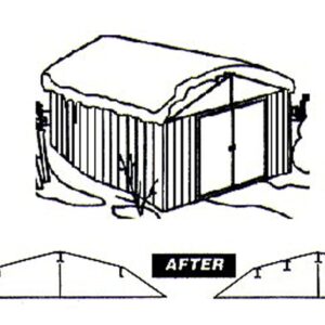 Arrow 6586 Roof Strengthening Kit for Shed Roofs, 6 by 5-Feet and 8 by 6-Feet