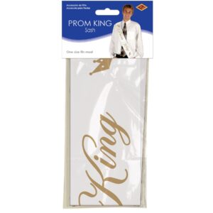 Prom King Satin Sash Party Accessory (1 count) (1/Pkg)