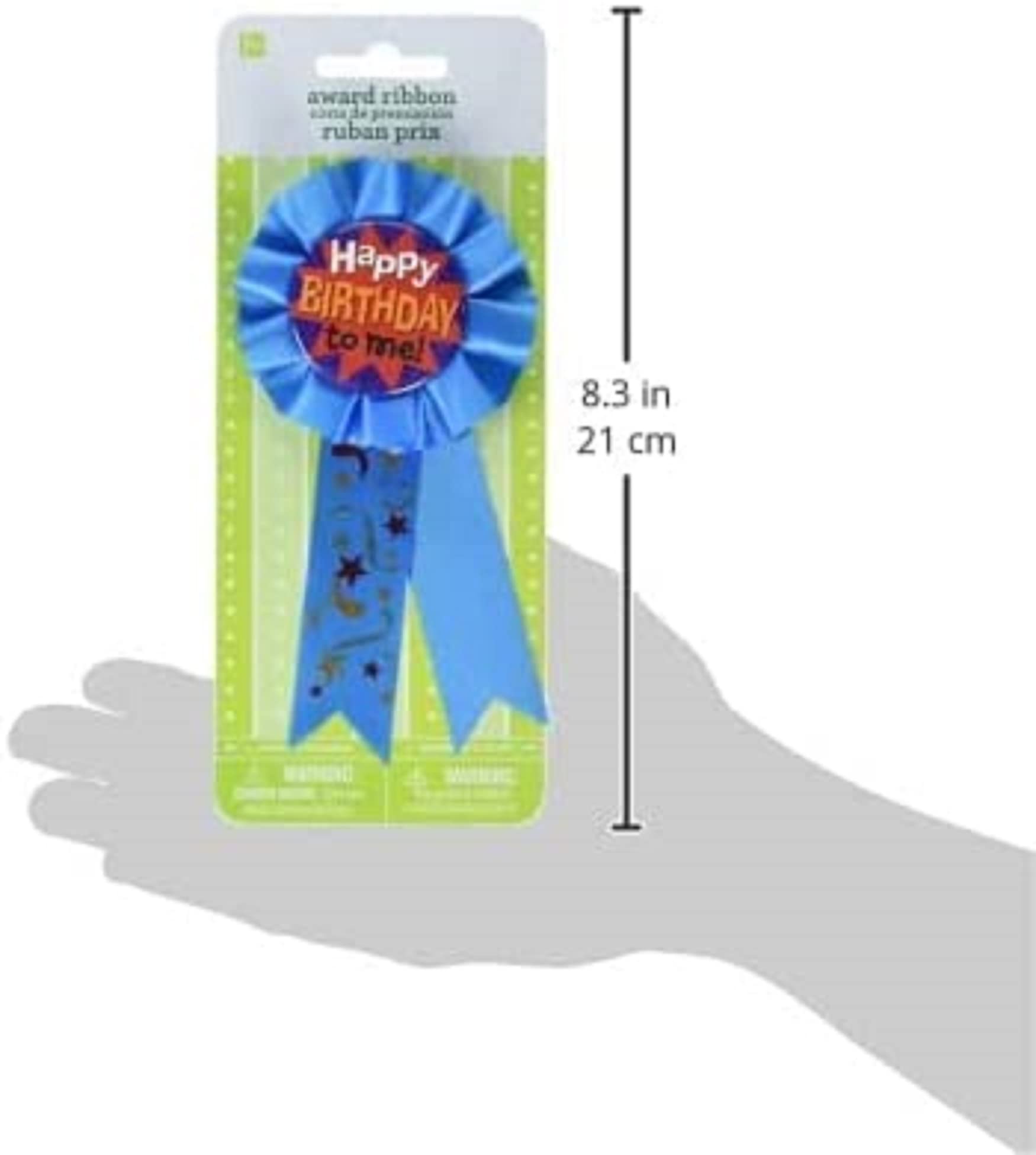 Stylish Multicolor "Happy Birthday to Me" Award Ribbon - 5.5" (1 Pc.) - Unique & Premium Quality Design - Perfect for Self-Gifting & Birthday Milestones