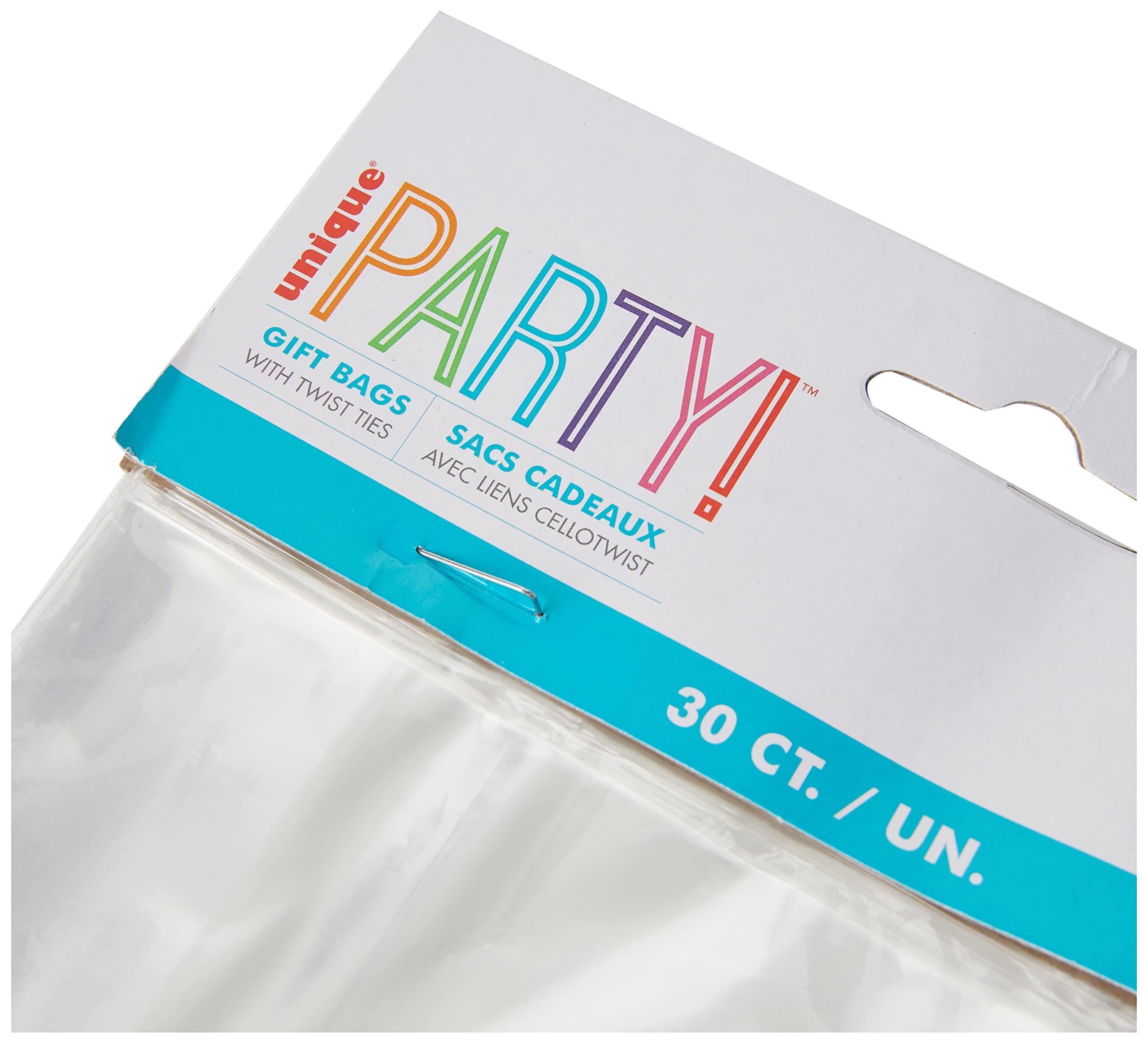 Clear Cellophane Party Favor Plastic Bags - 11.5" x 5" (30 Ct) - Perfect for Gifts, Candy, Treats