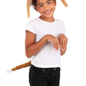 Puppy Dog Ears and Tail Costume Accessory Kit - Plush Ears and Faux Fur Tail, One Size Fits Most Brown