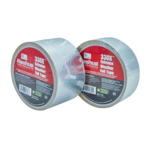 Nashua 330X Extreme Weather HVAC Foil, Metal, Aluminum Repair Tape, 3.5 mil Thick, 46m Length, 72 mm Width