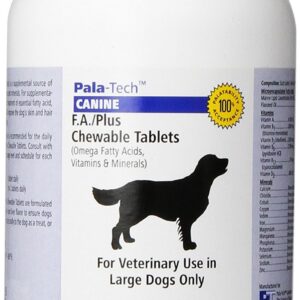 Pala-Tech, F/A Plus Chew Tabs, Large Dog, 60 Count