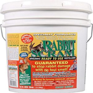 enviro pro 11025 rabbit scram repellent granular white pail, 25 pounds - 100052379