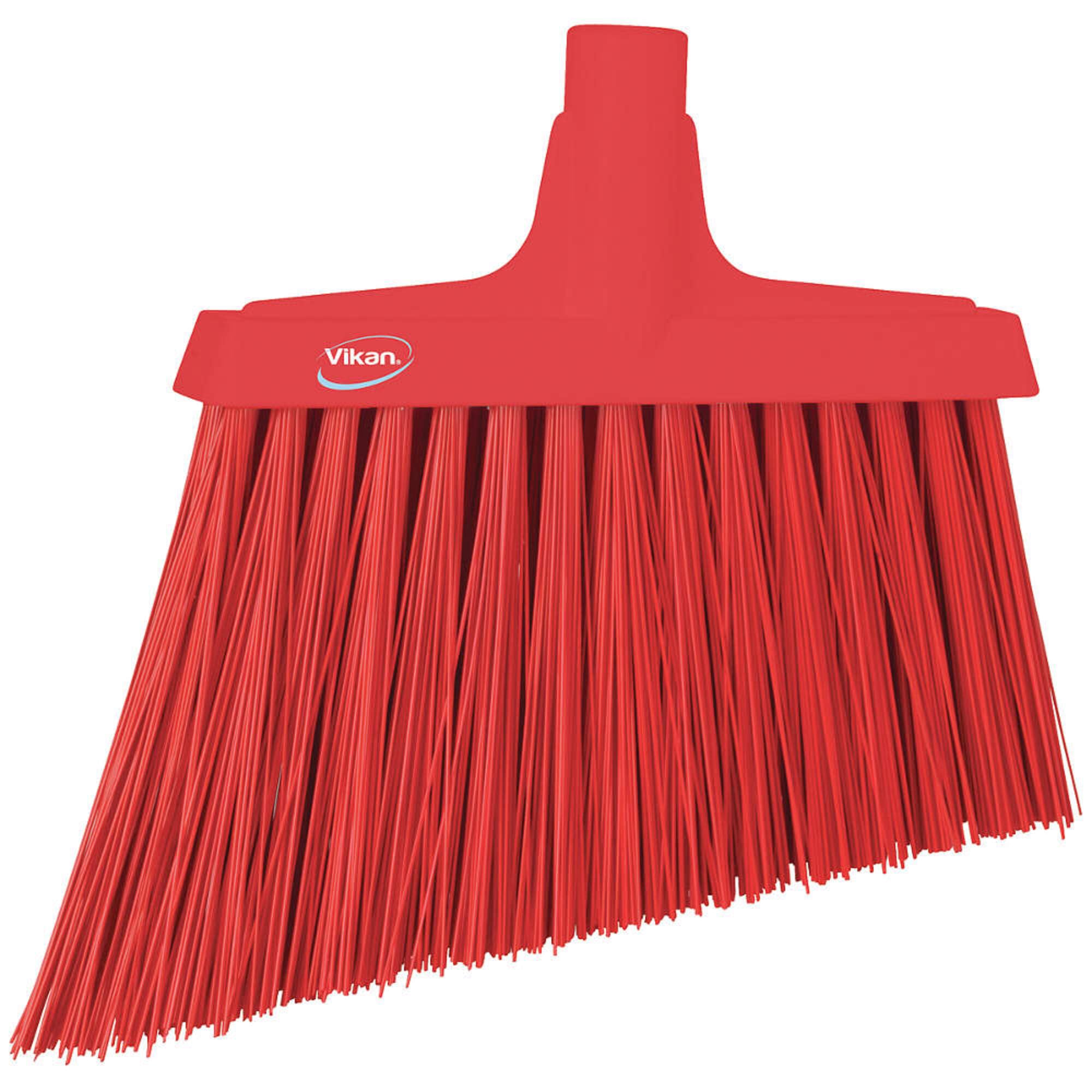 Vikan, Red Broom,Angle Cut,Stiff,11",PP/PET, 2914