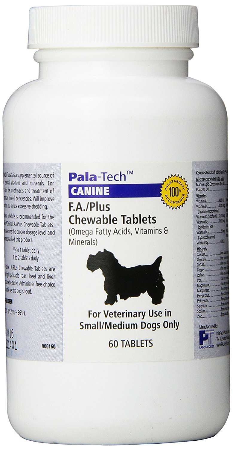 Pala-Tech FA Plus Chew Tabs Small Dog 60 ct