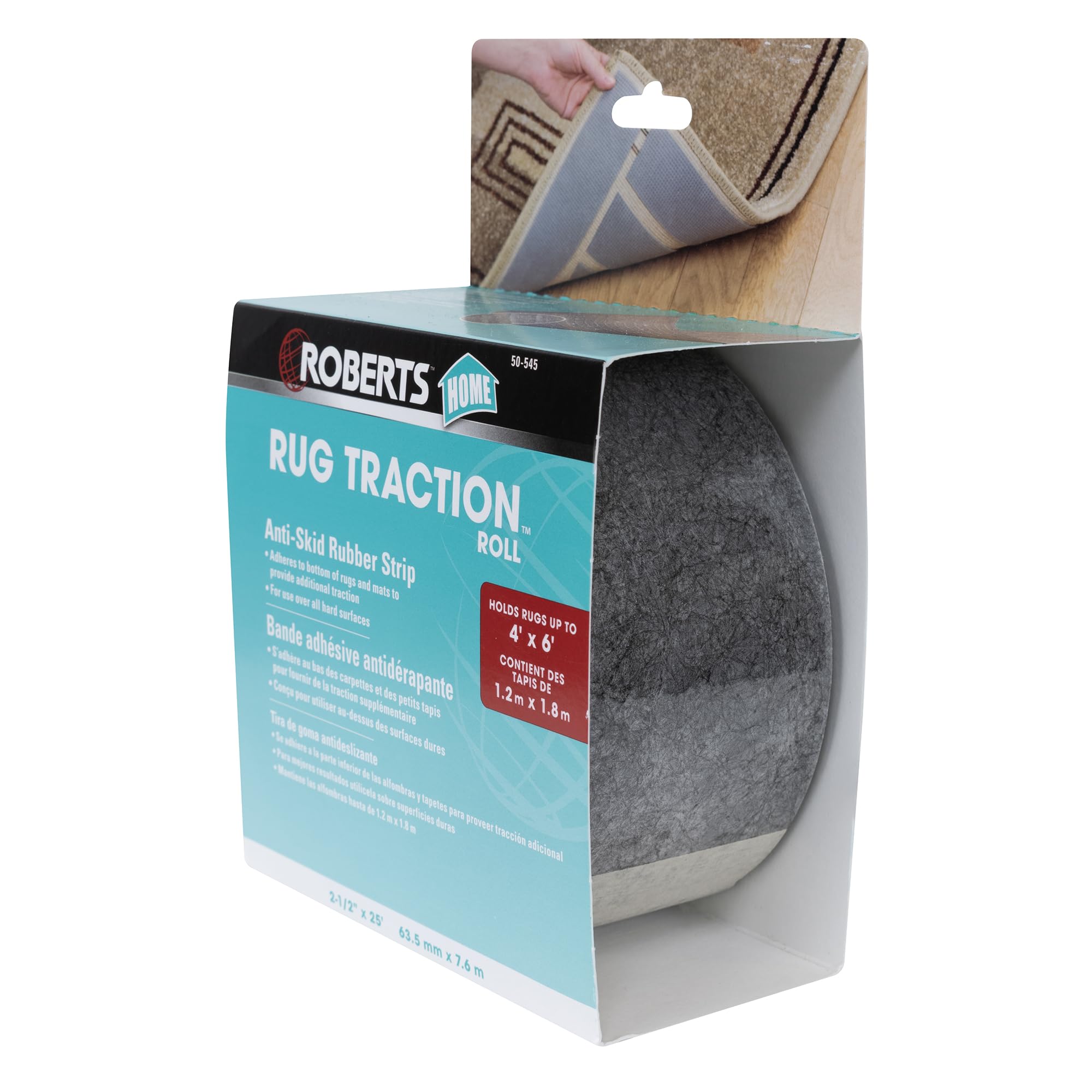 ROBERTS 50-545 Tape, 2-1/2-Inch x 25 Foot Roll, Grey