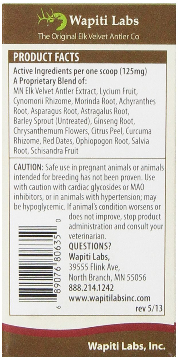 Wapiti Labs Dog Mobility Pet Supplement Formula, 15gm