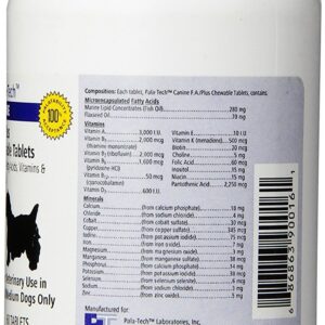 Pala-Tech FA Plus Chew Tabs Small Dog 60 ct