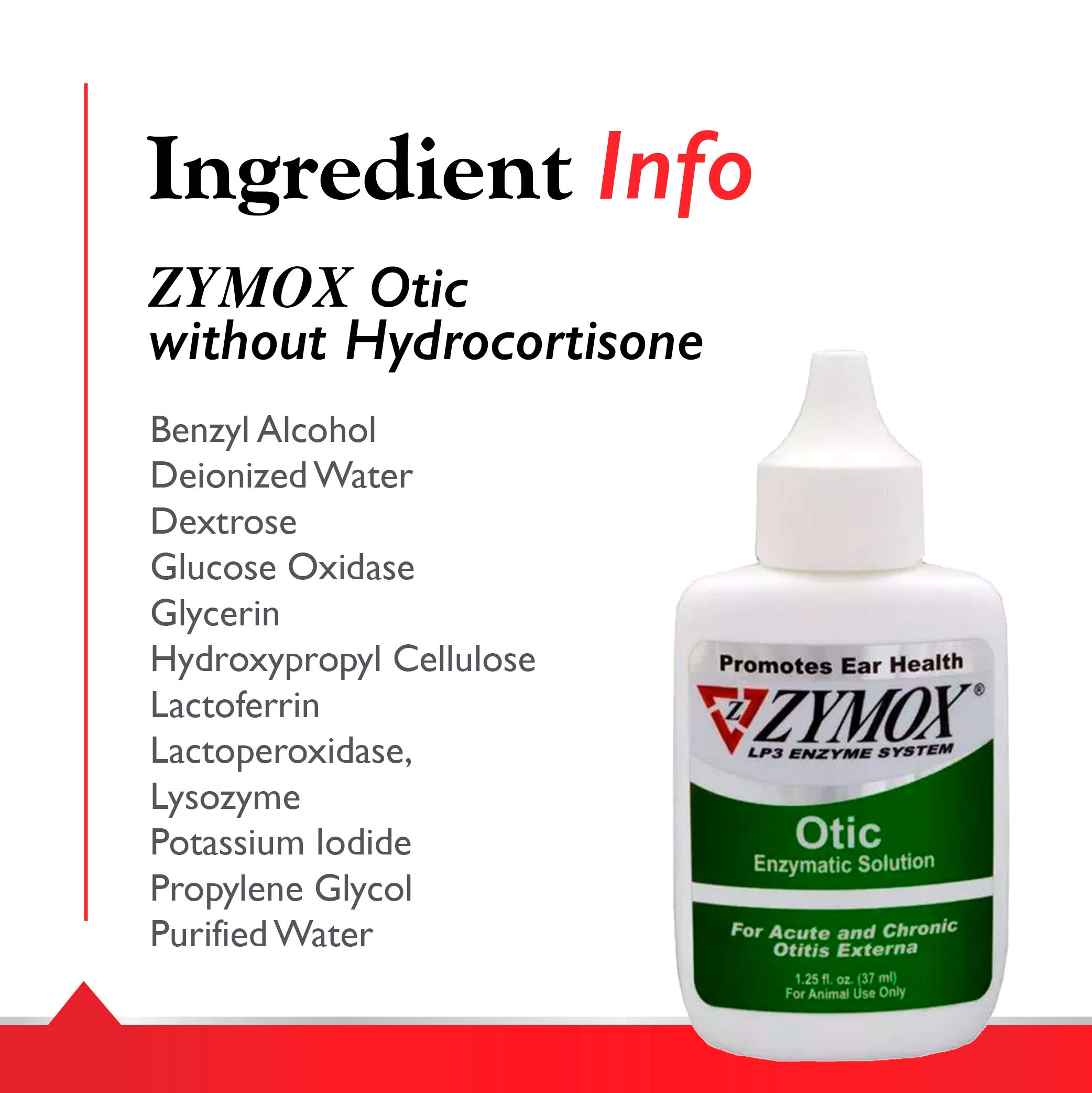 PET KING BRANDS Zymox Otic Enzymatic Solution for Dogs and Cats to Soothe Ear Infections Without Hydrocortisone for Itch Relief, 8oz