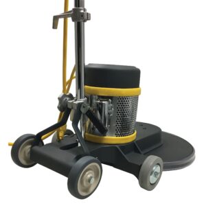 Koblenz Ultra High-Speed Burnisher, Floor Cleaner with 1.5 Hp AC Twin Capacitor, 50' Power Cord, Chromed Handle, 4 Wheels, and 20" Cleaning Pad, Durable Electric Scrubber, B-1500-P