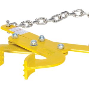 Vestil PAL-21 Steel Double Scissor Pallet Puller, 5000 lbs Capacity, 3" Opening x 2-3/4" Height Jaw, Yellow