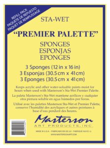 masterson sta-wet premier sponge refill 3 pack